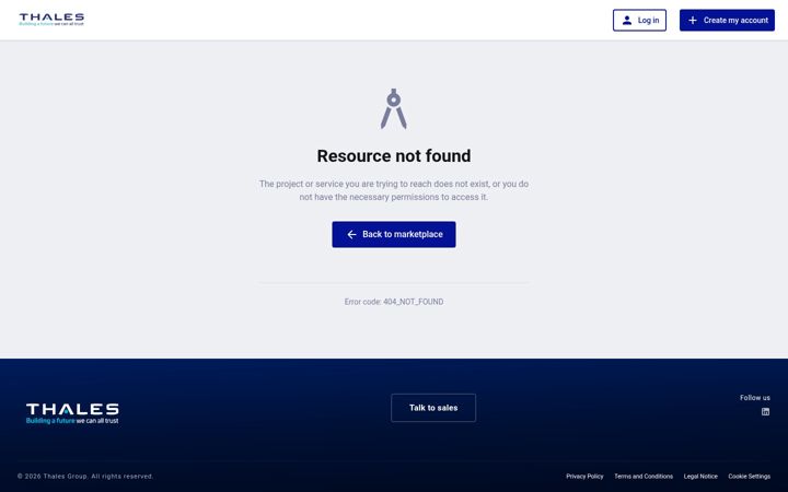 Screenshot of thalesdigital.io