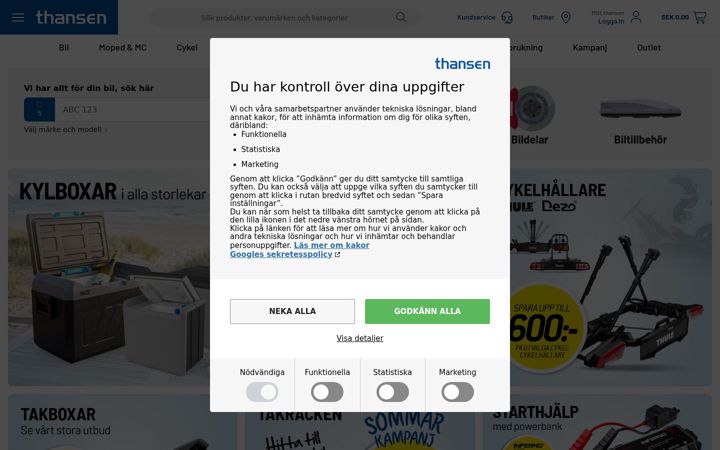 Screenshot of thansen.se