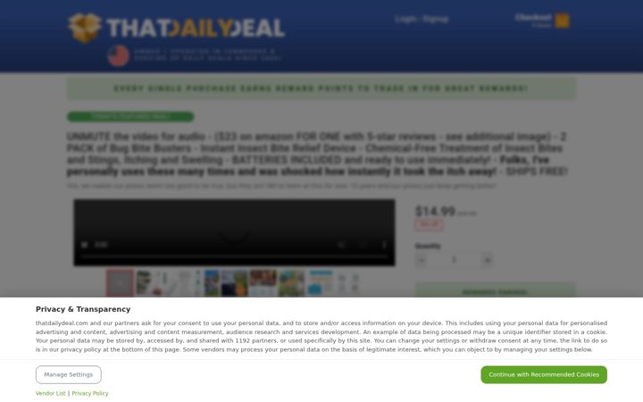 Screenshot of thatdailydeal.com