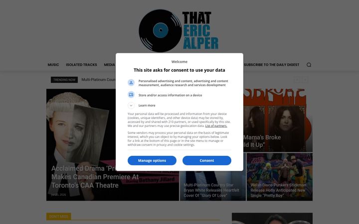 Screenshot of thatericalper.com