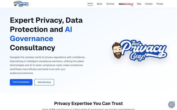 Screenshot of thatprivacyguy.com