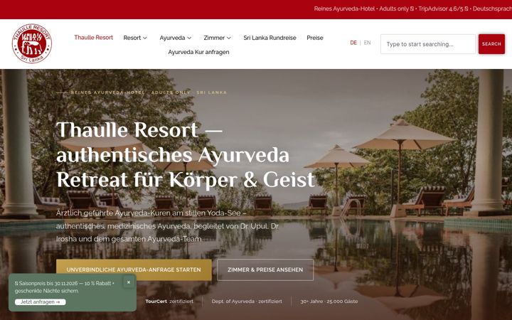 Screenshot of thaulle.com