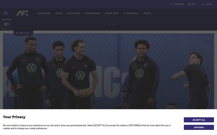 Skjermbilde av the-afc.com