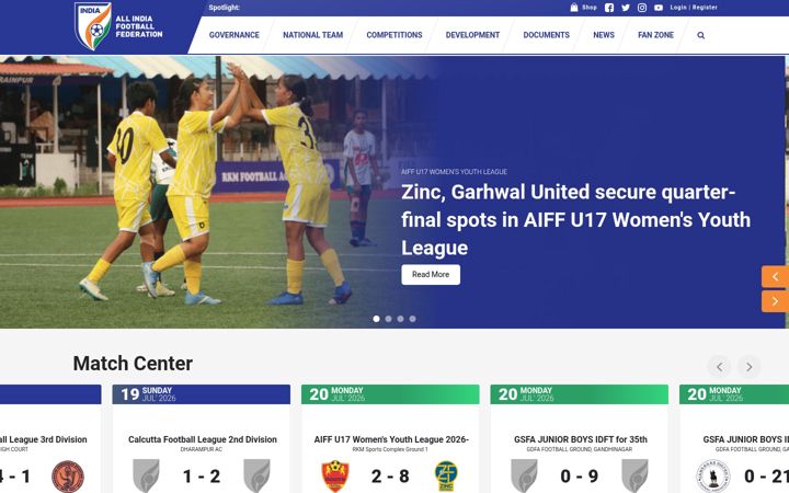 Screenshot of the-aiff.com