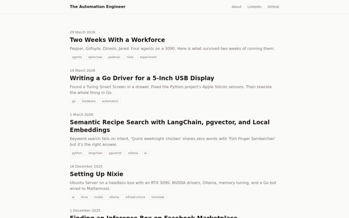 Screenshot of the-automation.engineer
