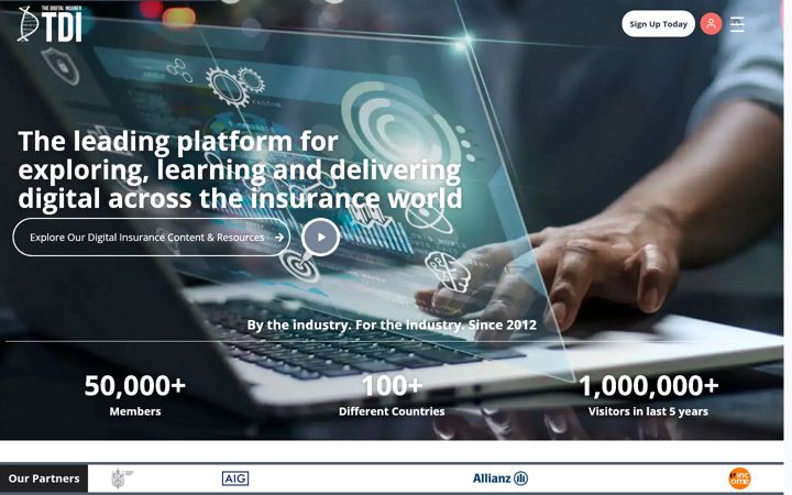 Screenshot of the-digital-insurer.com