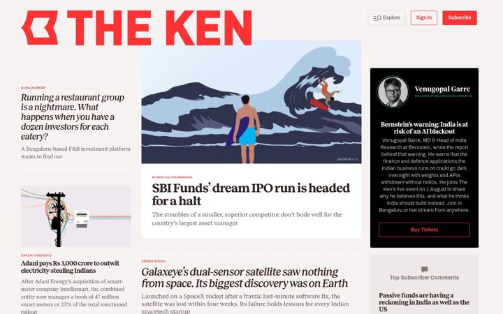 Screenshot von the-ken.com