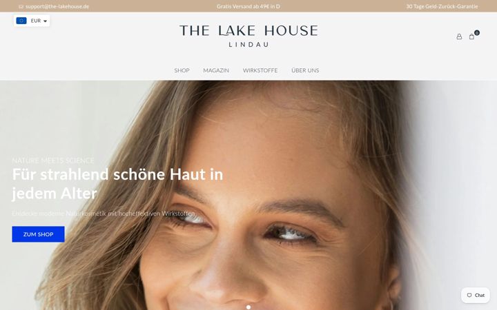 Snimka zaslona za the-lakehouse.de