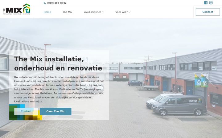 Snimka zaslona za the-mix.nl