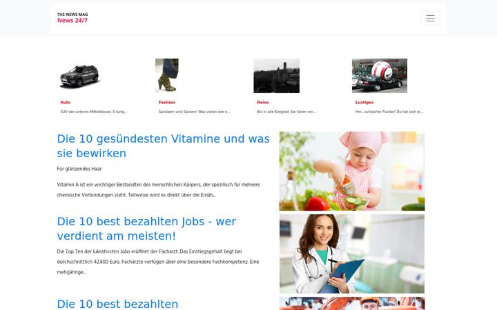 Screenshot of the-news-mag.net