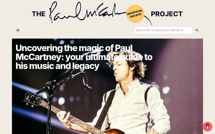 Screenshot of the-paulmccartney-project.com