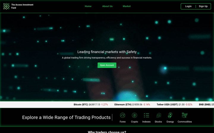 Screenshot of theaccessfunds.org