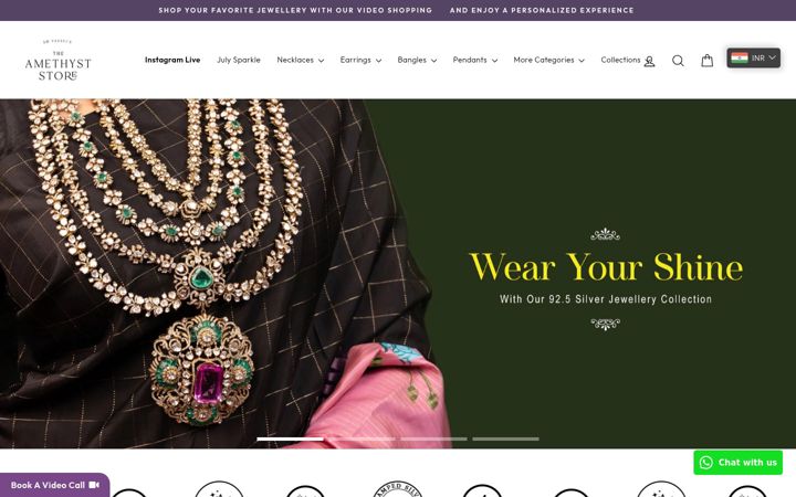 Screenshot of theamethyststore.com