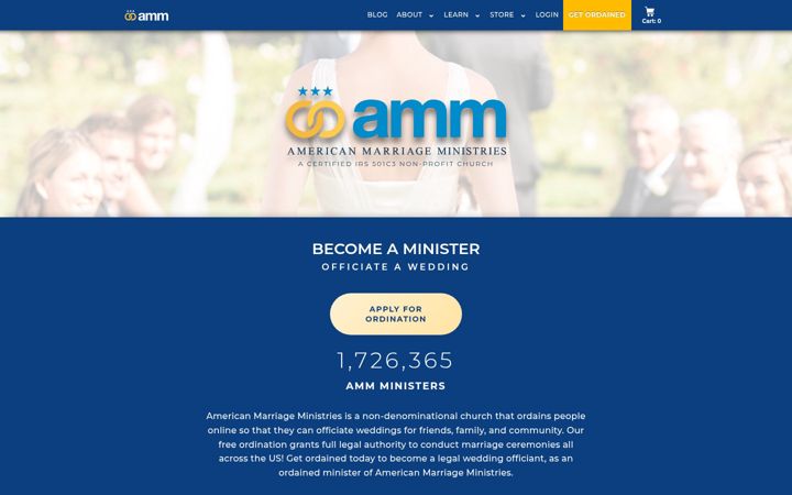 Screenshot of theamm.org
