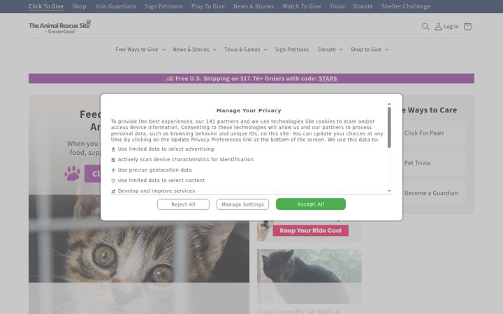 theanimalrescuesite.com