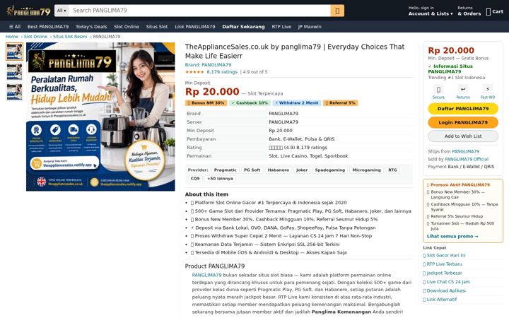 Screenshot of theappliancesales.co.uk