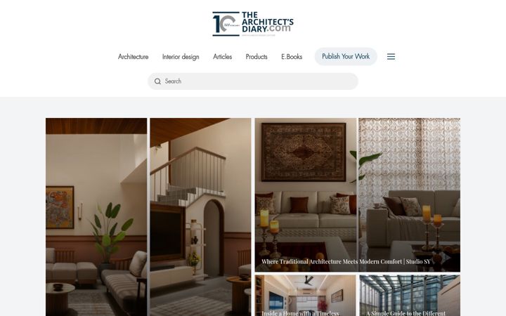 Screenshot of thearchitectsdiary.com