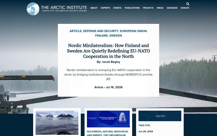 Screenshot of thearcticinstitute.org