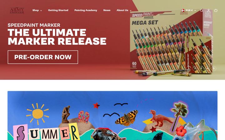 Screenshot of thearmypainter.com