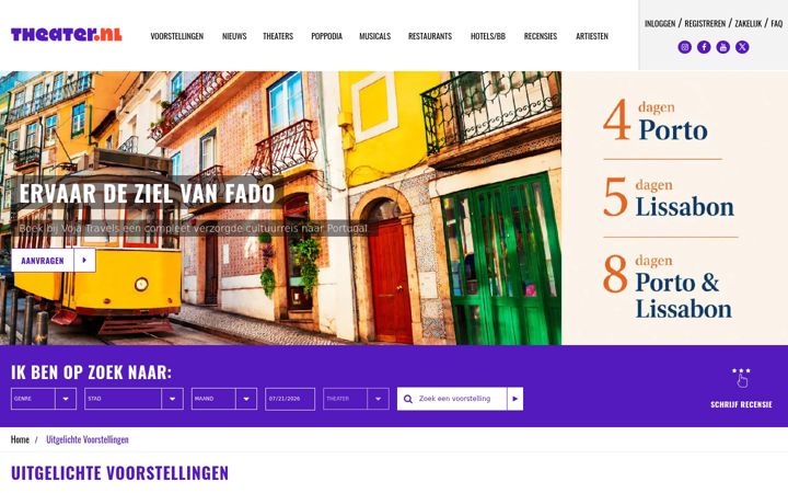 Screenshot of theater.nl
