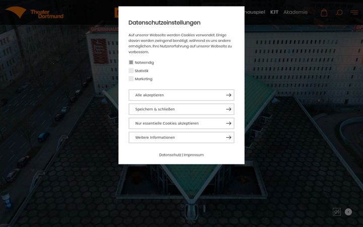 Screenshot of theaterdo.de