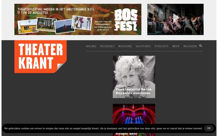 Screenshot of theaterkrant.nl