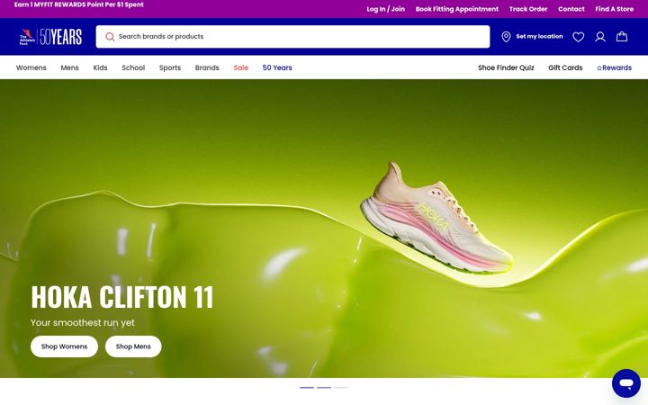 Screenshot of theathletesfoot.com.au