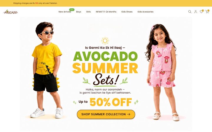 Zrzut ekranu theavocado.pk