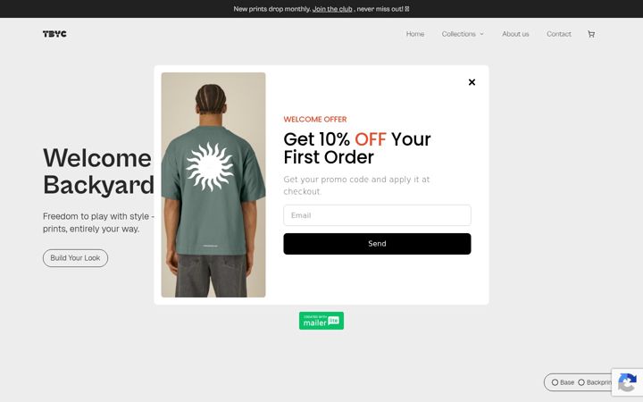 Screenshot of thebackyardclub.nl