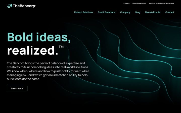 Screenshot of thebancorp.com