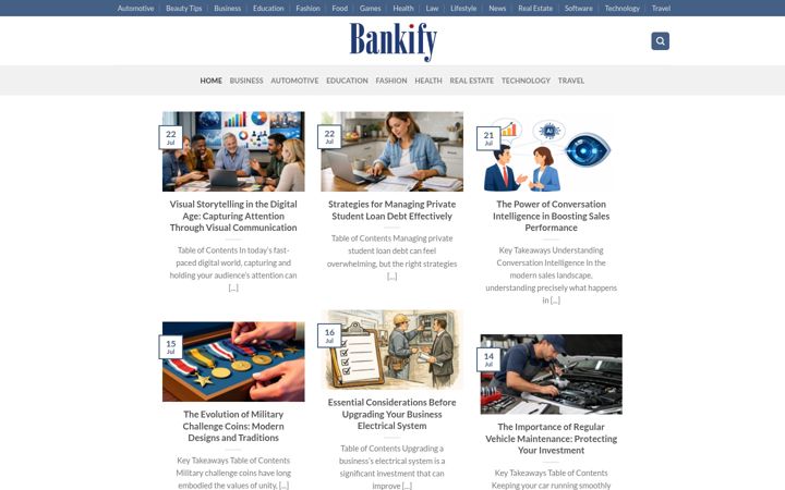 Screenshot of thebankify.com