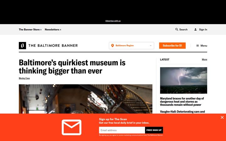 Screenshot of thebanner.com
