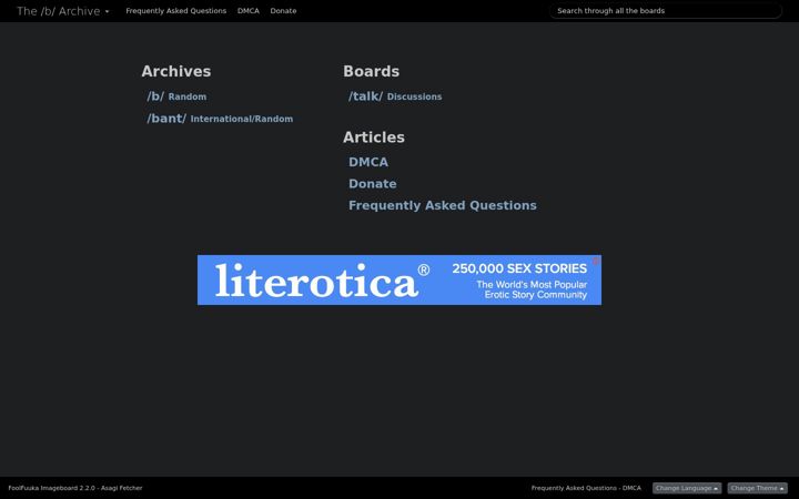 Captura de pantalla de thebarchive.com
