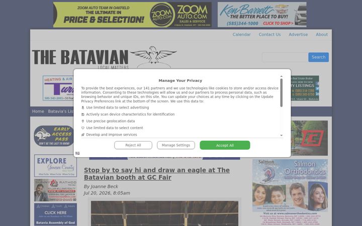 Screenshot of thebatavian.com
