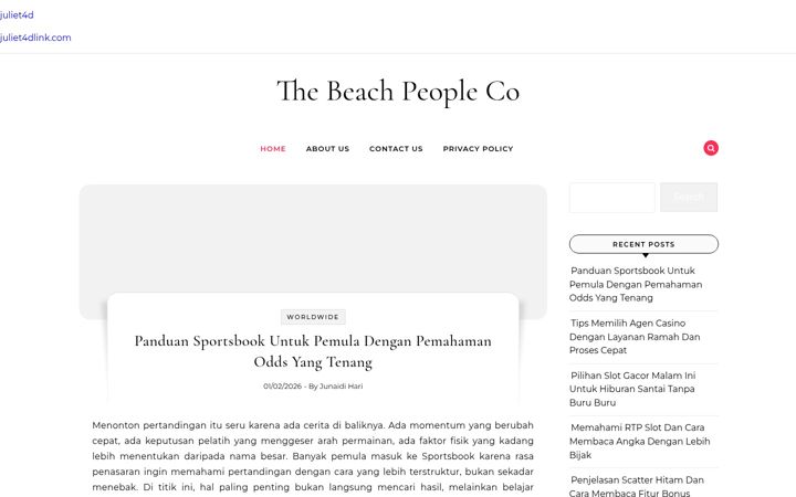 Екранна снимка на thebeachpeopleco.com
