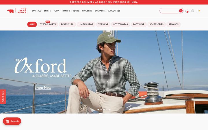 Screenshot of thebearhouse.com