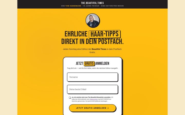 Screenshot di thebeautifulcommunity.de