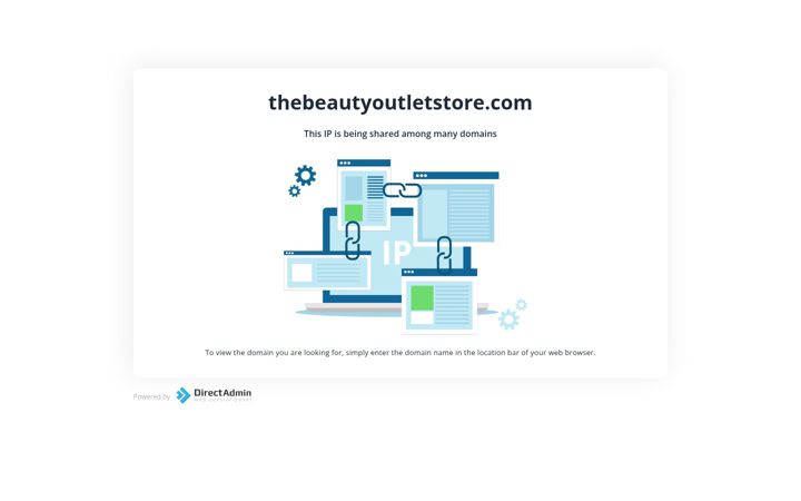 Ekrano kopija thebeautyoutletstore.com