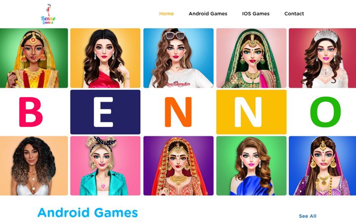 Screenshot of thebennogames.com