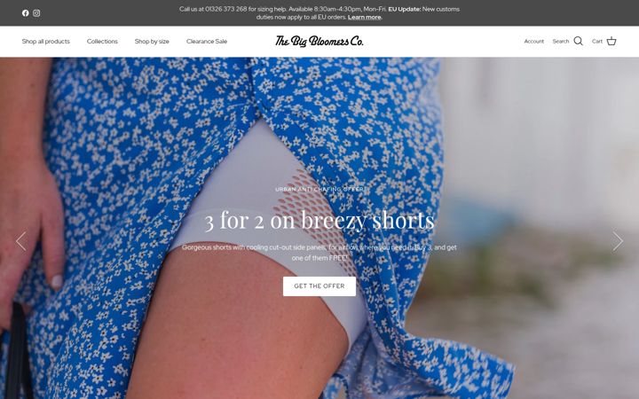 Screenshot ta' thebigbloomerscompany.co.uk