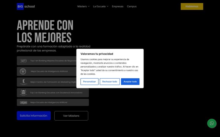 Screenshot of thebigschool.com