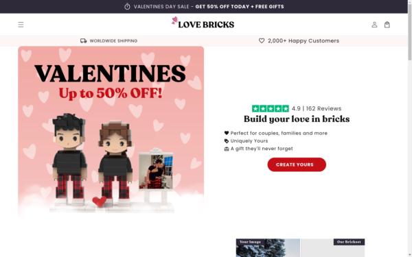 Screenshot of thebondbricks.com