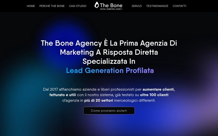Screenshot of theboneagency.it