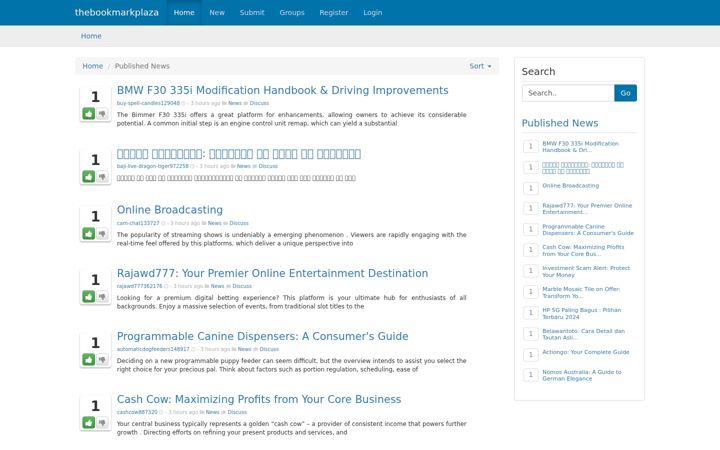Screenshot of thebookmarkplaza.com