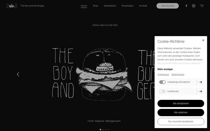 Zrzut ekranu theboyandtheburger.de