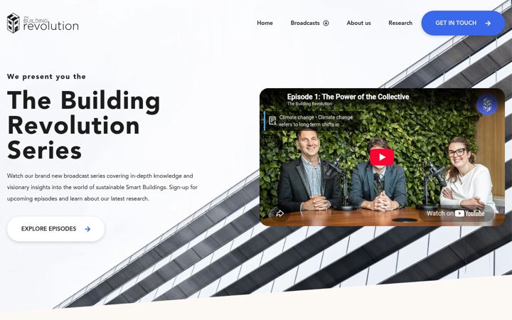 Screenshot of thebuildingrevolution.com