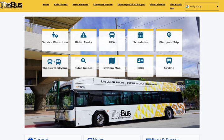 Screenshot του thebus.org