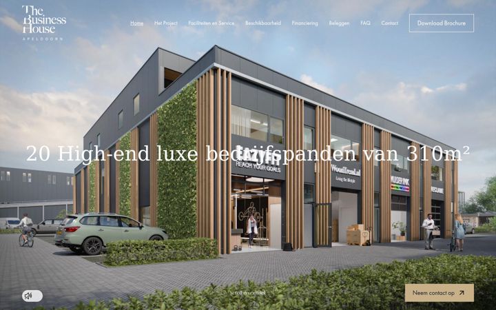 Screenshot of thebusinesshouseapeldoorn.nl