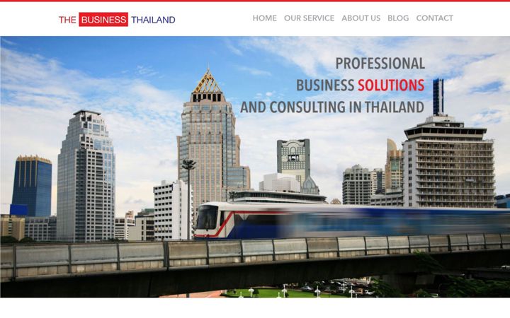 Zrzut ekranu thebusinessthailand.com