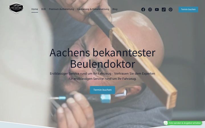 Ekrano kopija thecardocaachen.de